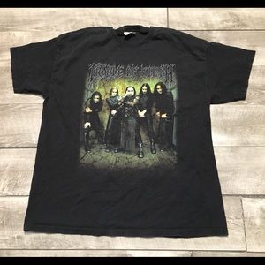 Hanes Heavyweight Cradle of Filth Black Cotton Metal Band Tee Shirt T-Shirt XL